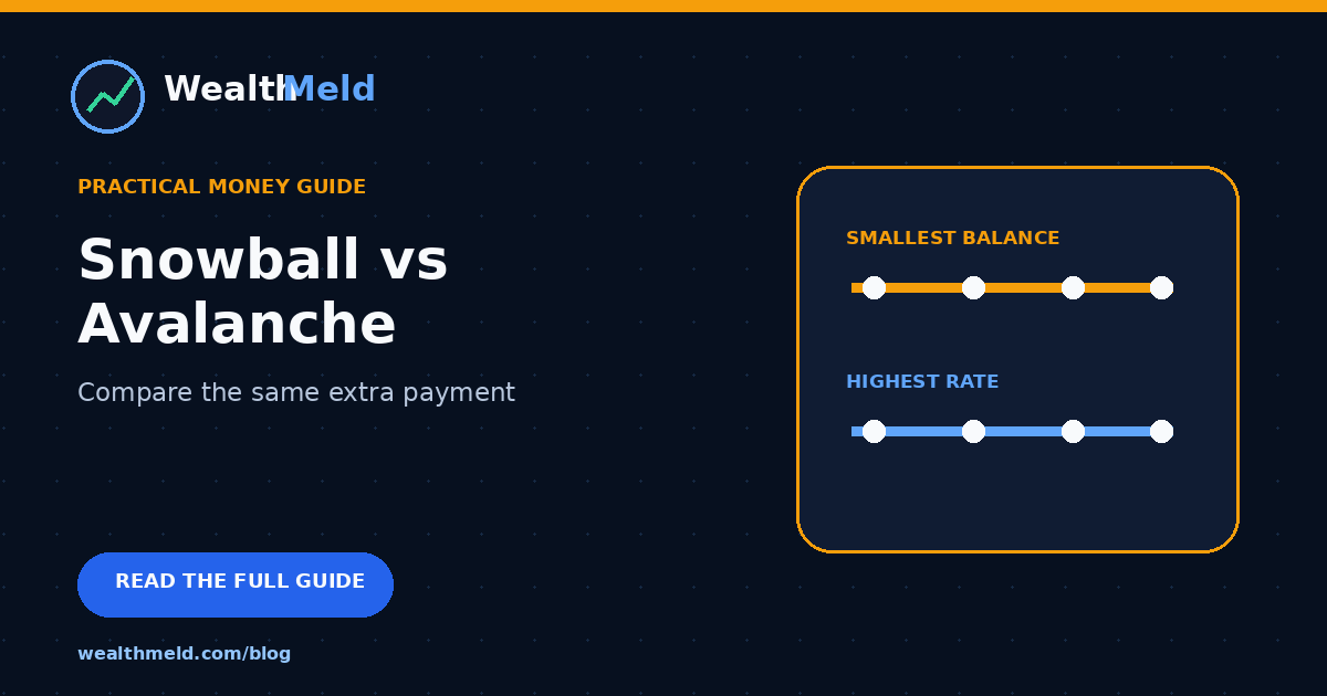 Two debt repayment paths comparing smallest balance and highest interest rate.